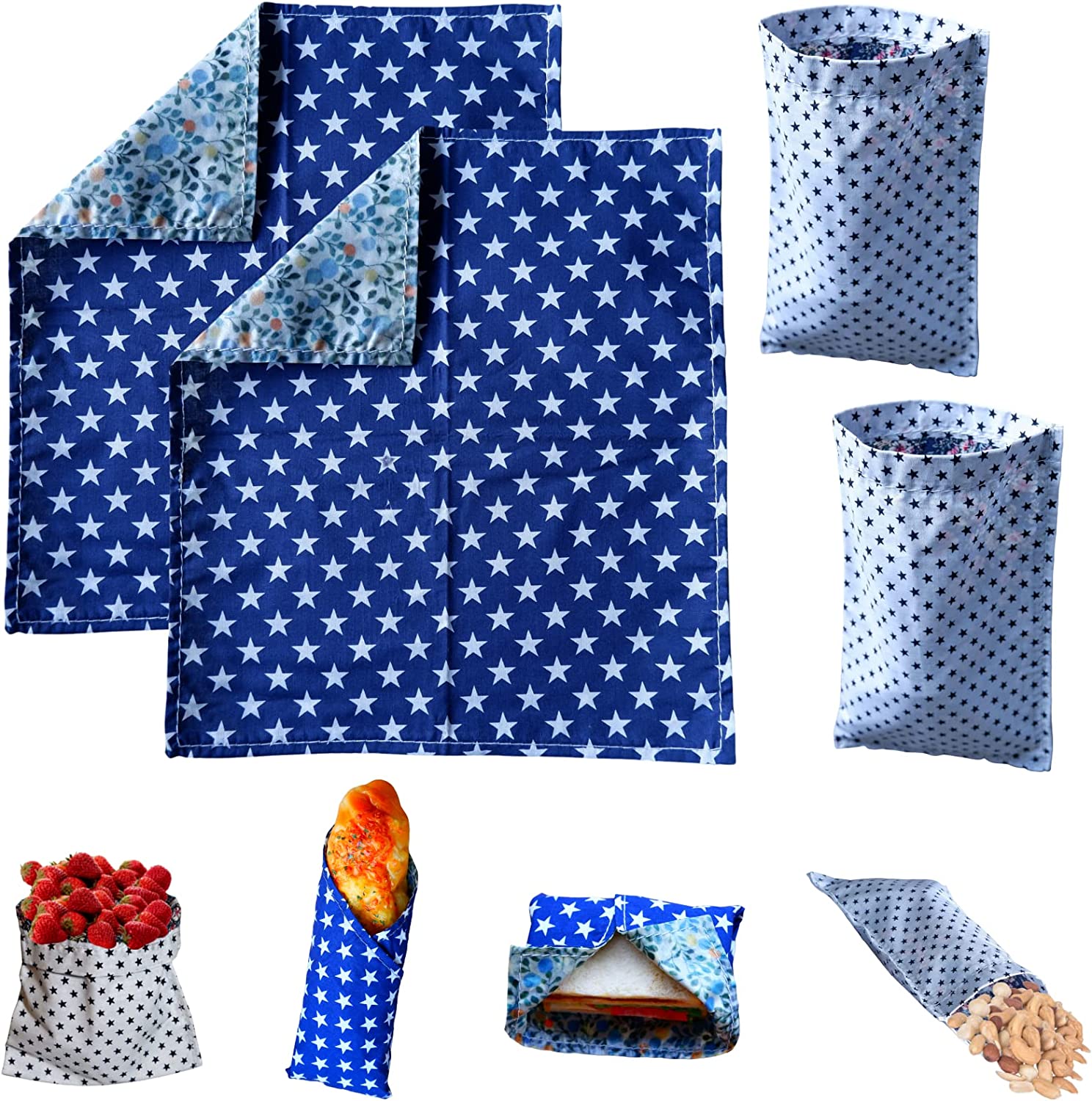 Beeswax Wrap Storage Bag made from organic cotton and beeswax, showcasing its natural texture and eco-friendly design.