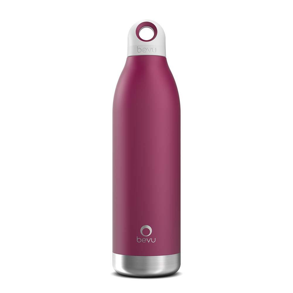 Bevu® DUO Insulated Bottle in Plum, 550ml, showcasing its sleek design and double vacuum insulation features.