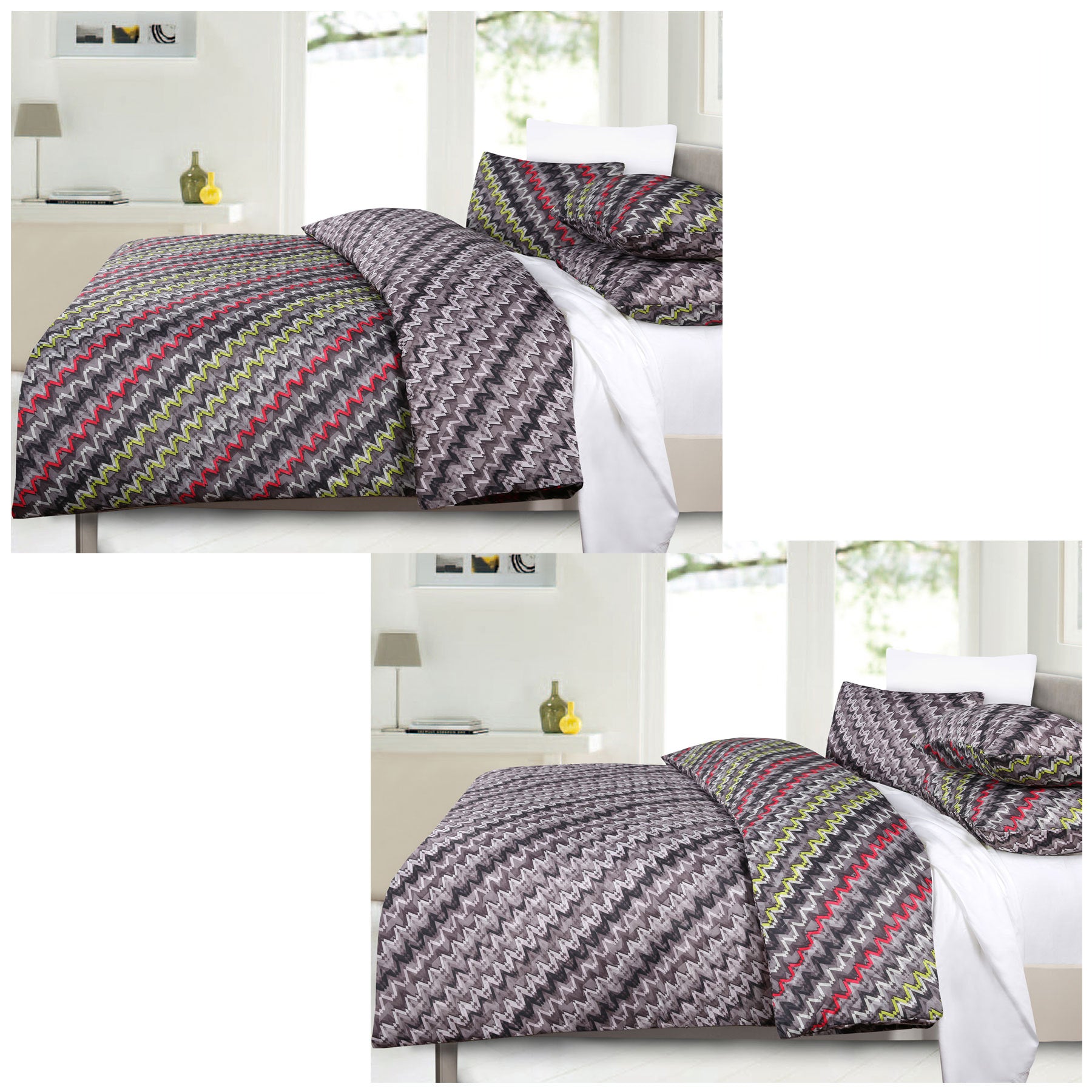 Big Sleep Hoxton Reversible Quilt Cover Set in King size featuring soft microfibre fabric and stylish reversible design.