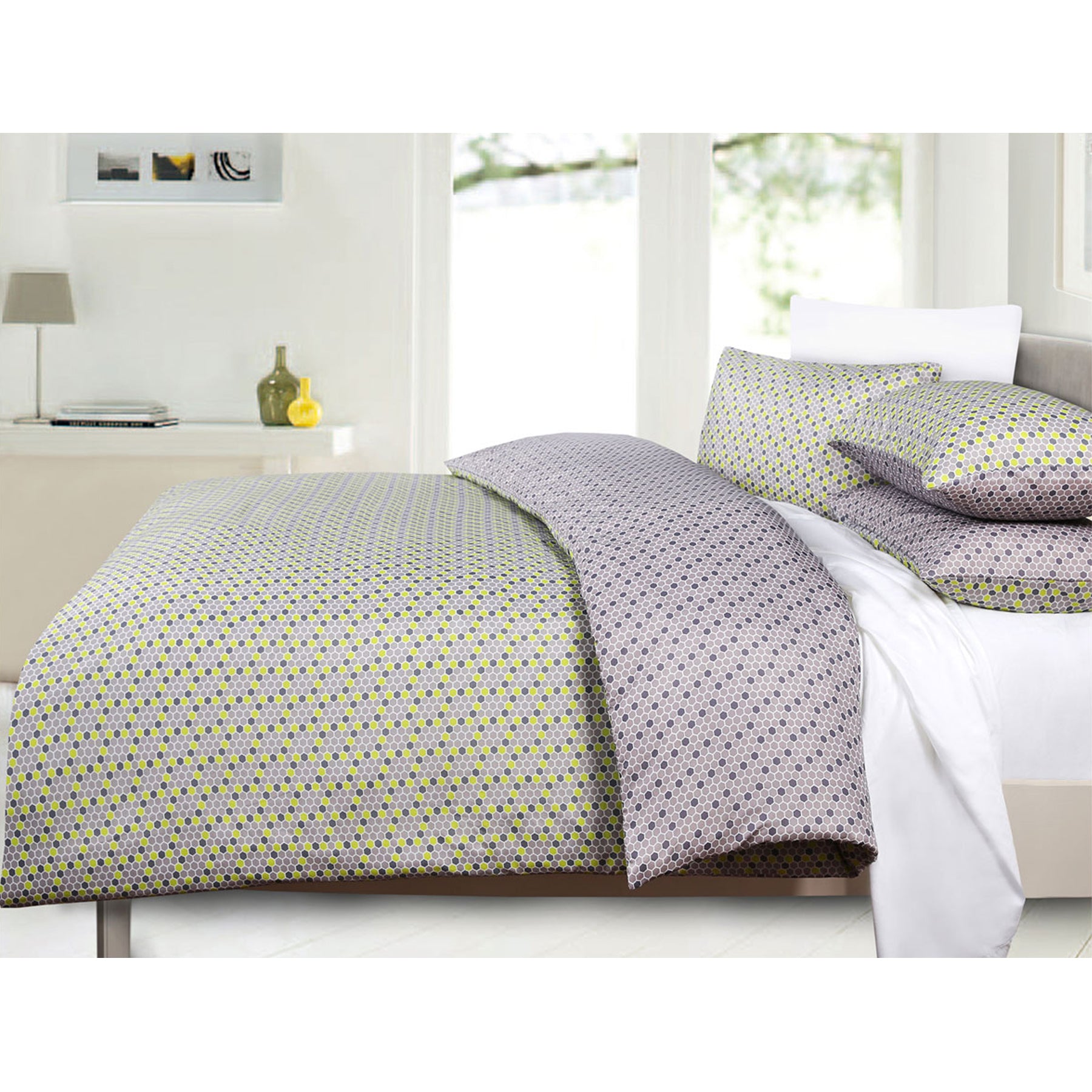 Big Sleep Mode Reversible Quilt Cover Set in king size featuring soft microfibre fabric and stylish reversible design.