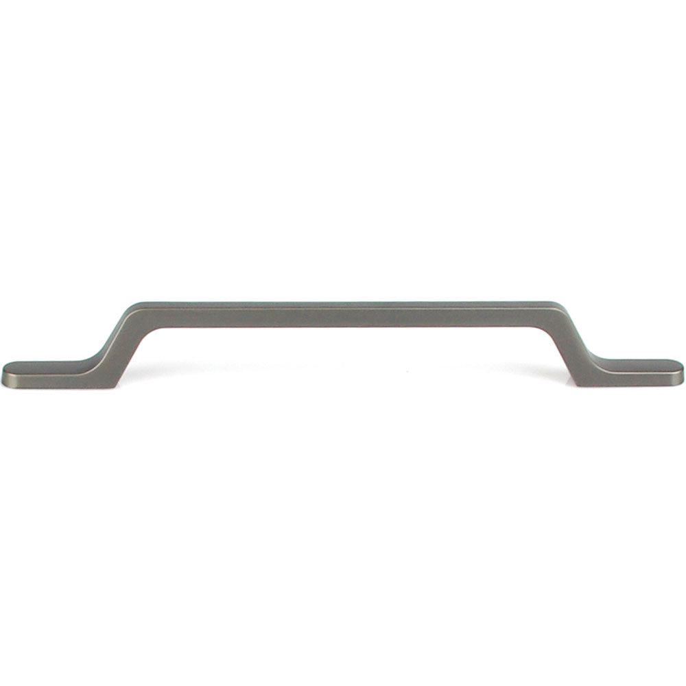 Black Zinc Kitchen Cabinet Handle with sleek design, 160mm spacing, and included screws for easy installation.