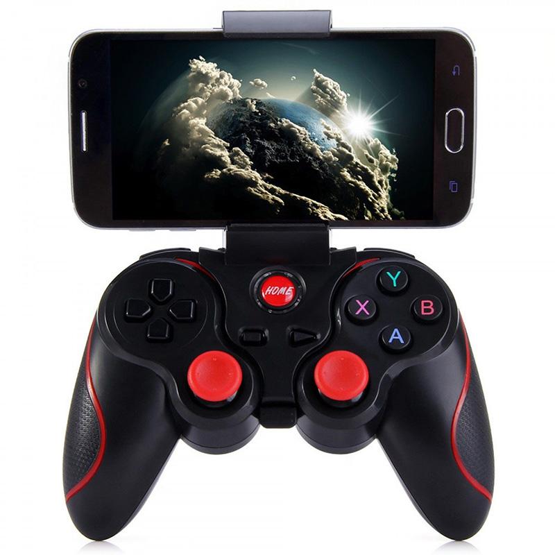 Bluetooth Wireless Gamepad STB PS3 VR Game Controller in black, showcasing its ergonomic design and wireless functionality.