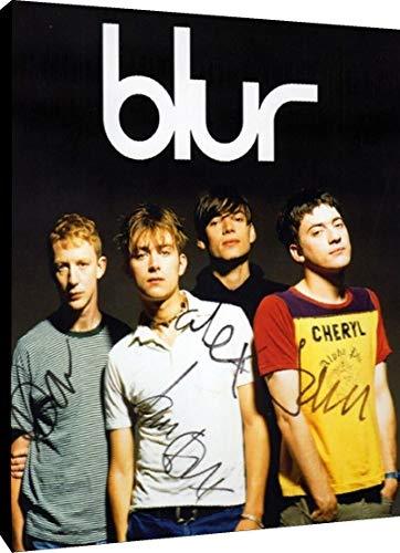 Blur Autograph Promo Print Canvas Wall Art featuring vibrant colors and a printed signature, perfect for sports fans.