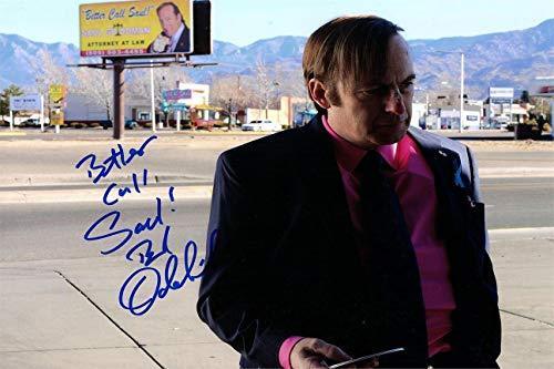 Bob Odenkirk Autograph Replica Super Print on display, featuring a vibrant 12x18 inch design with a printed signature.