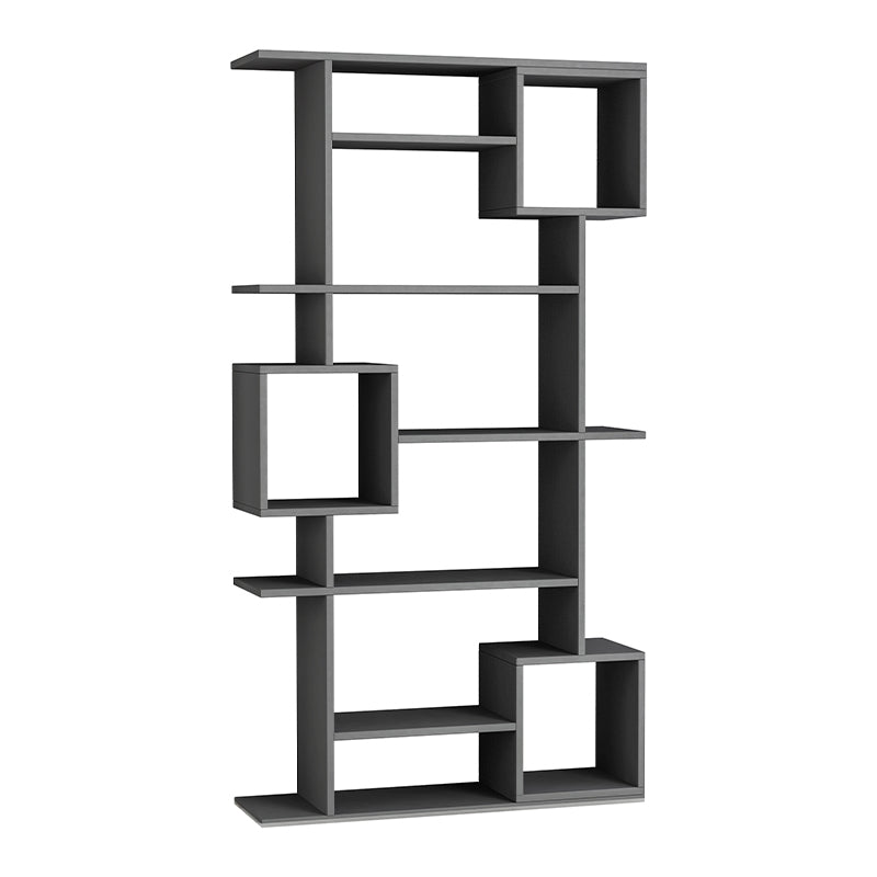 HUGO Anthracite Bookcase with ten shelves, stylish design, and modern finish, perfect for home or office use.