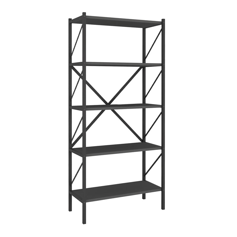 PINIA Anthracite Bookcase with five shelves, modern design, and durable construction, measuring 66x34x160cm.