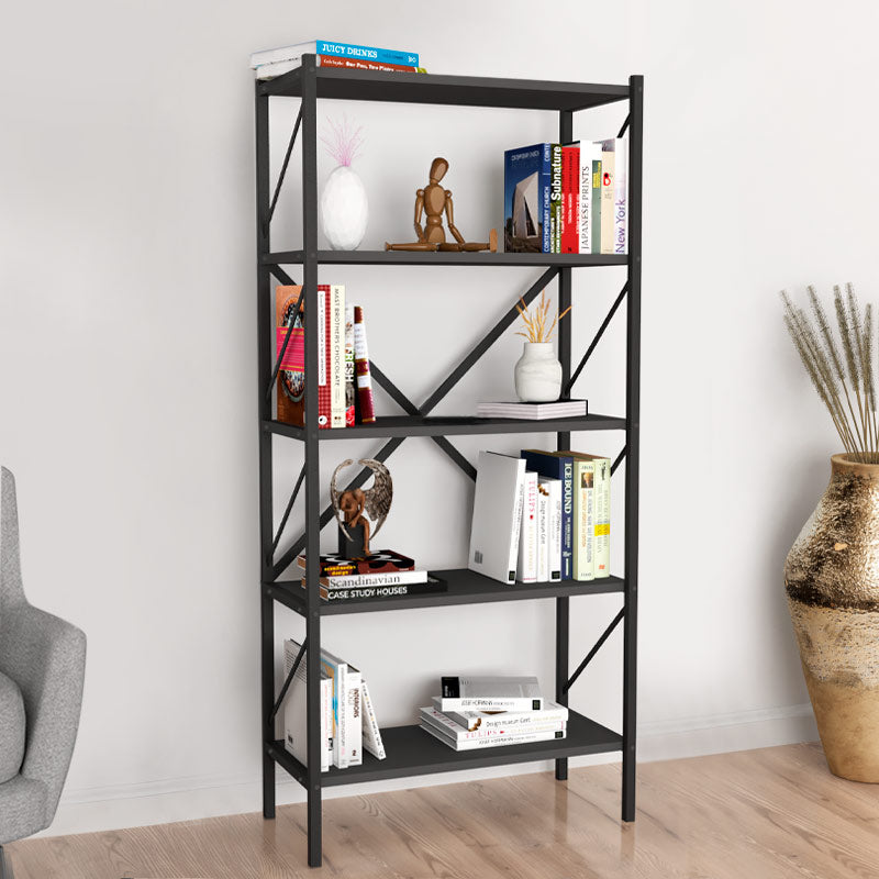 PINIA Anthracite Bookcase with five shelves, modern design, and durable construction, measuring 66x34x160cm.