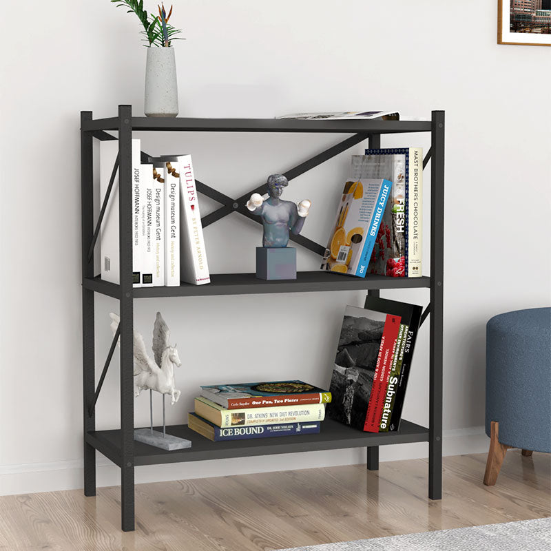 Stylish PINIA Anthracite Bookcase with three shelves, perfect for modern interiors.