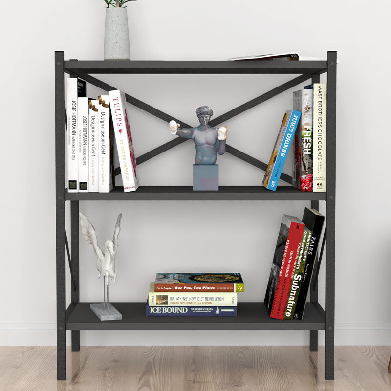 Stylish PINIA Anthracite Bookcase with three shelves, perfect for modern interiors.