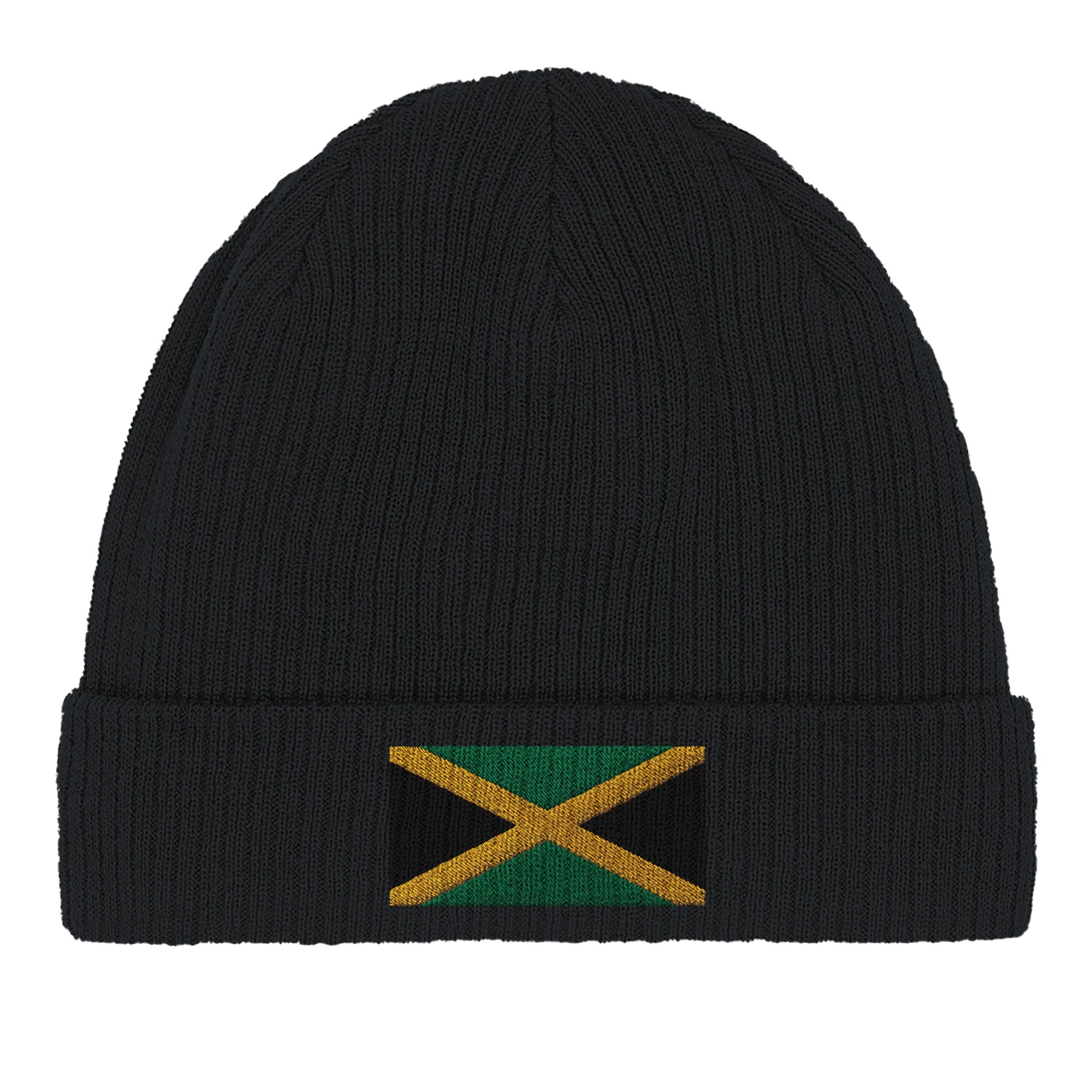 Bonnet en coton biologique avec le drapeau de la Jamaïque, léger et confortable, parfait pour toutes les occasions.