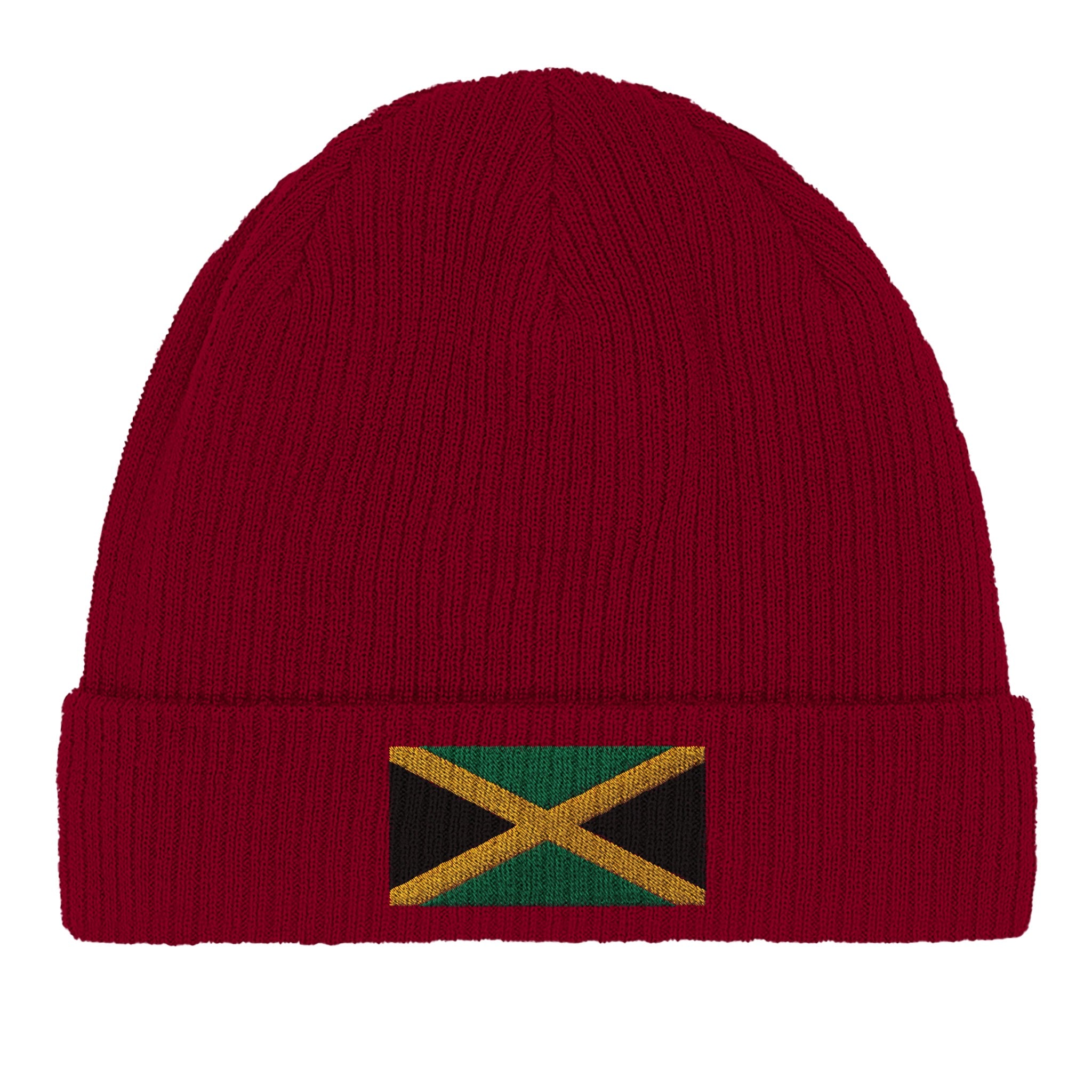 Bonnet en coton biologique avec le drapeau de la Jamaïque, léger et confortable, parfait pour toutes les occasions.