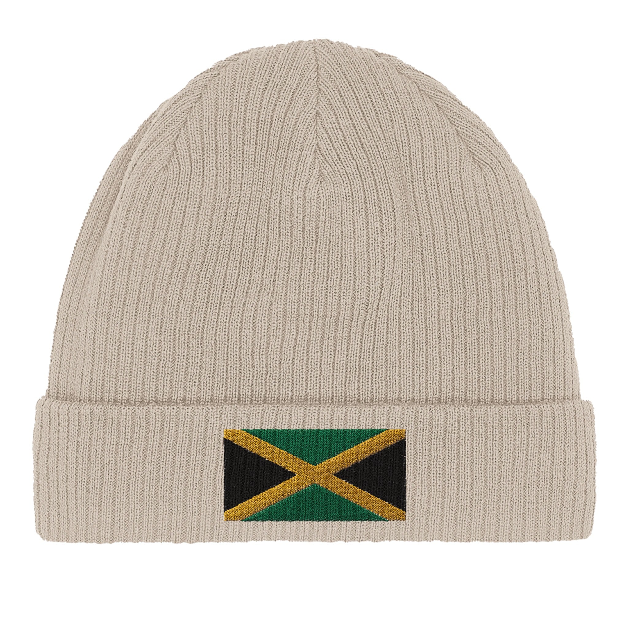 Bonnet en coton biologique avec le drapeau de la Jamaïque, léger et confortable, parfait pour toutes les occasions.