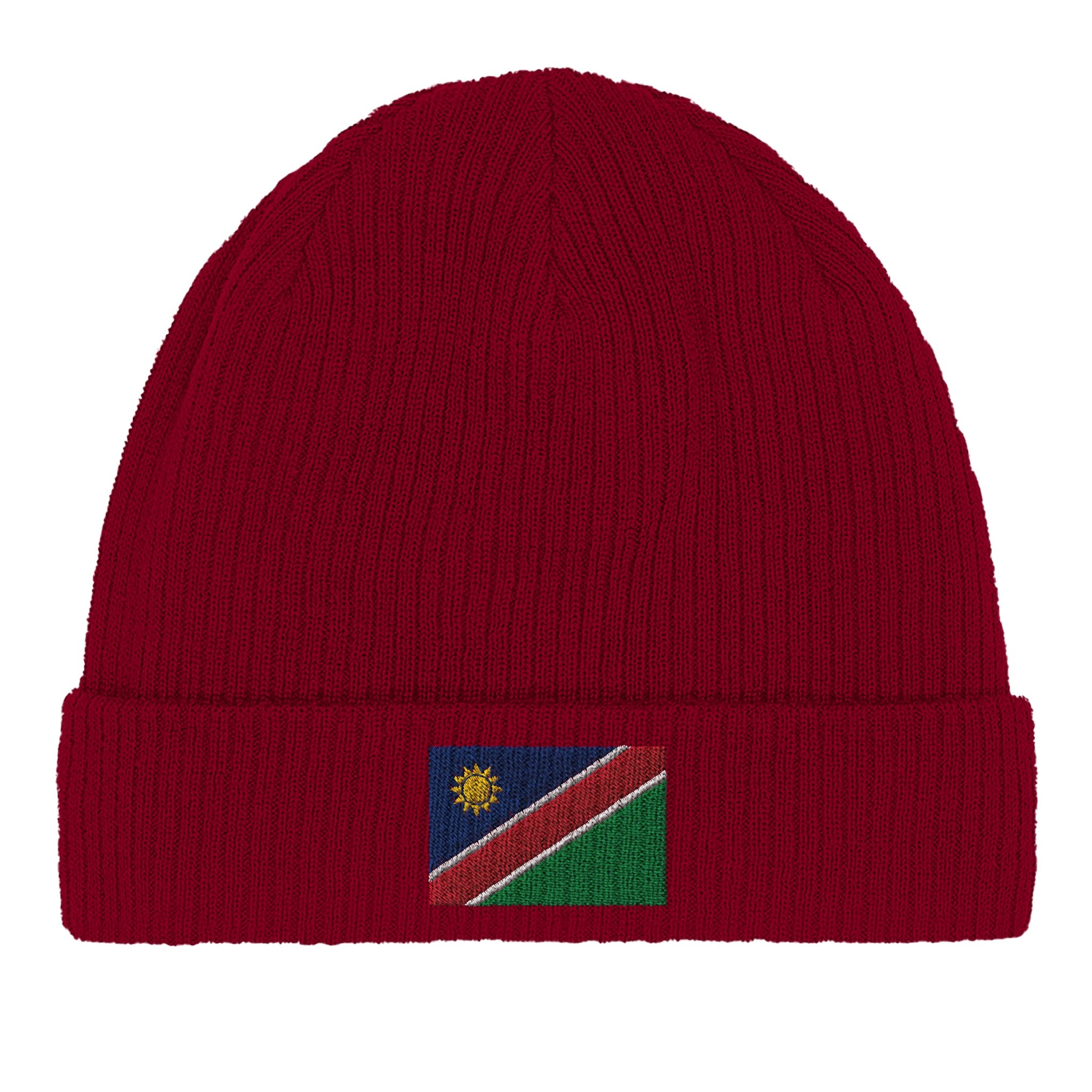 Bonnet en coton biologique avec le Drapeau de la Namibie, doux et respirant, idéal pour toutes les occasions.