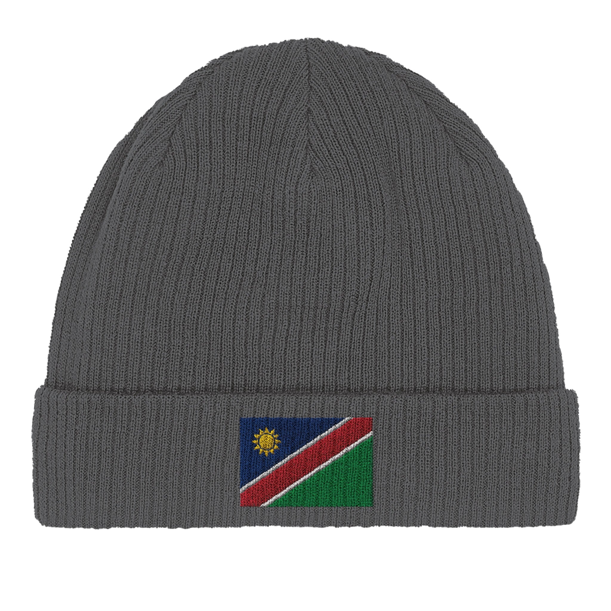 Bonnet en coton biologique avec le Drapeau de la Namibie, doux et respirant, idéal pour toutes les occasions.