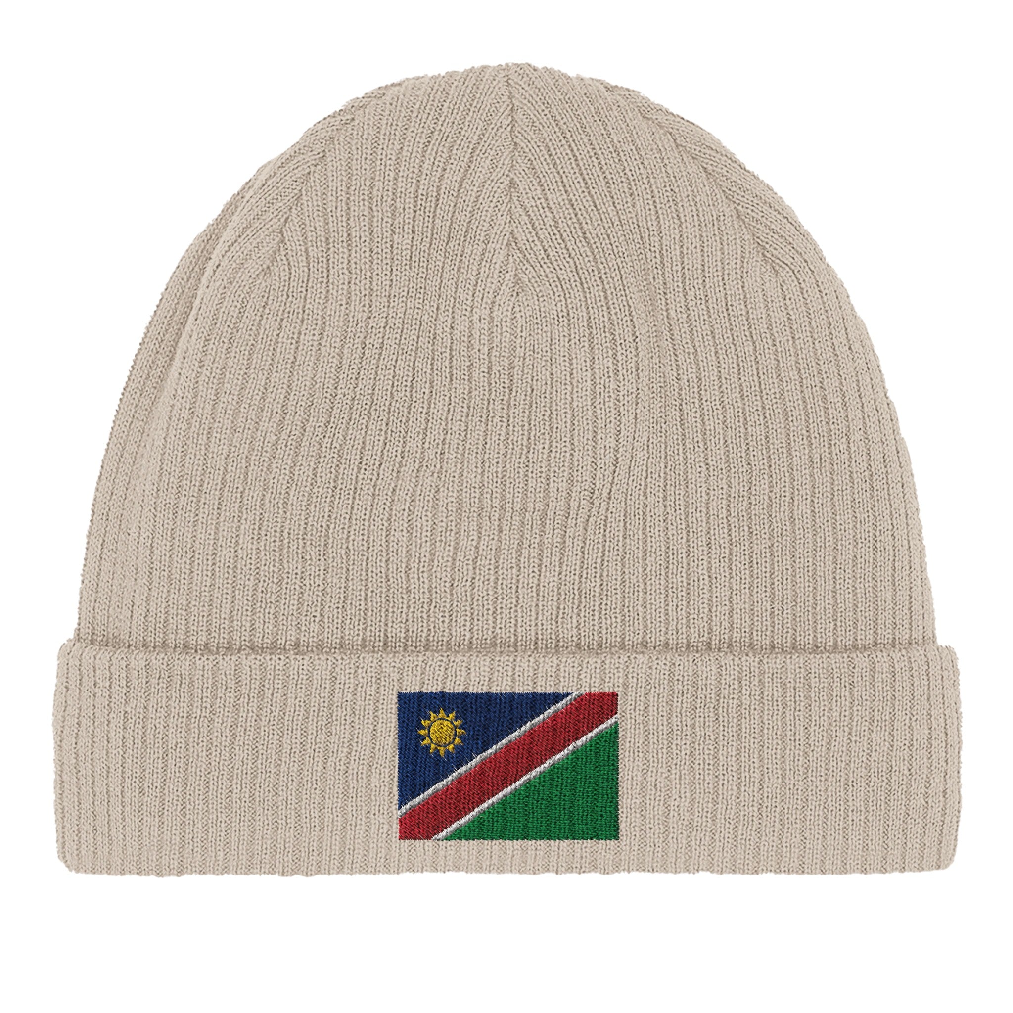 Bonnet en coton biologique avec le Drapeau de la Namibie, doux et respirant, idéal pour toutes les occasions.