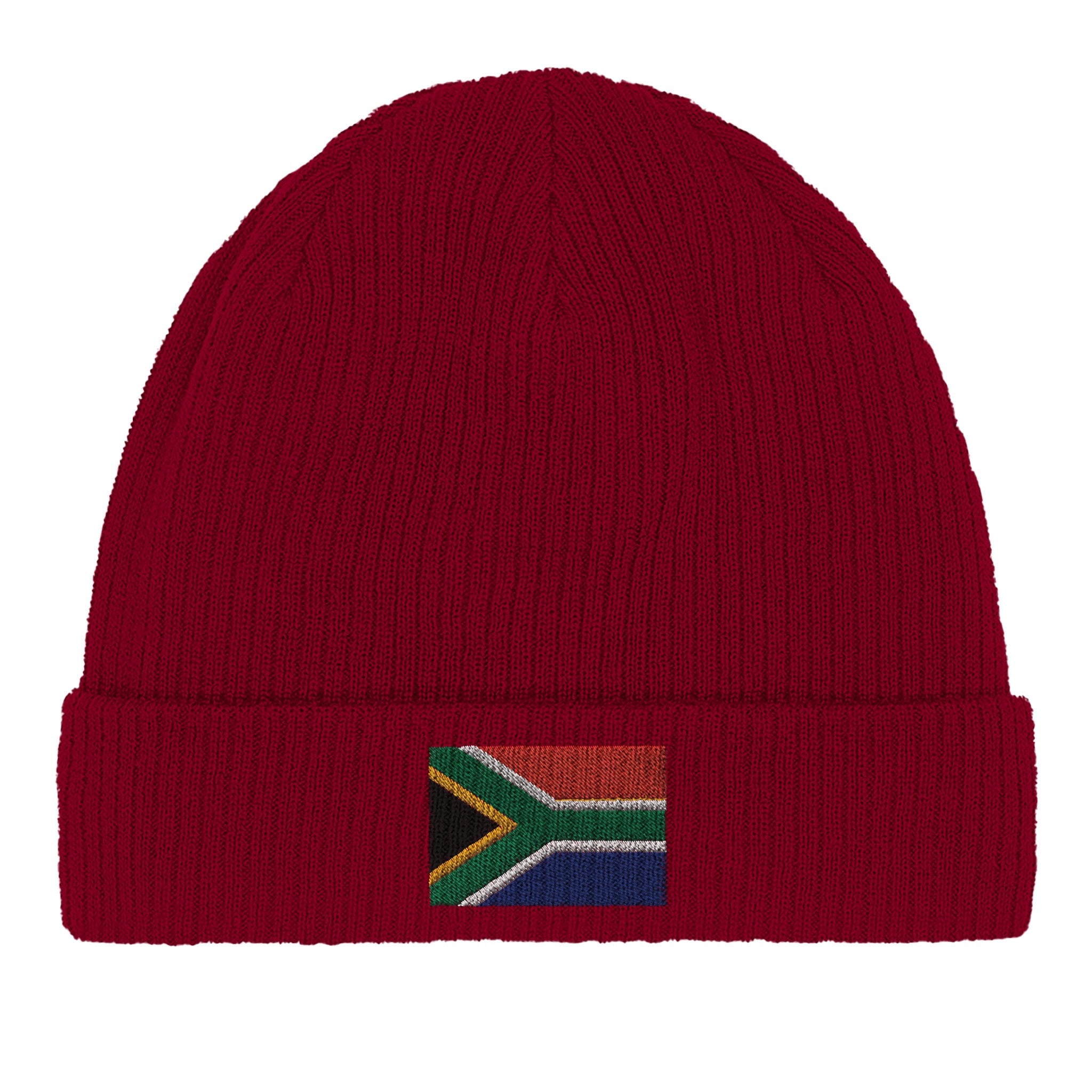 Bonnet en coton biologique avec le Drapeau de l'Afrique du Sud, léger et confortable, parfait pour toutes les occasions.