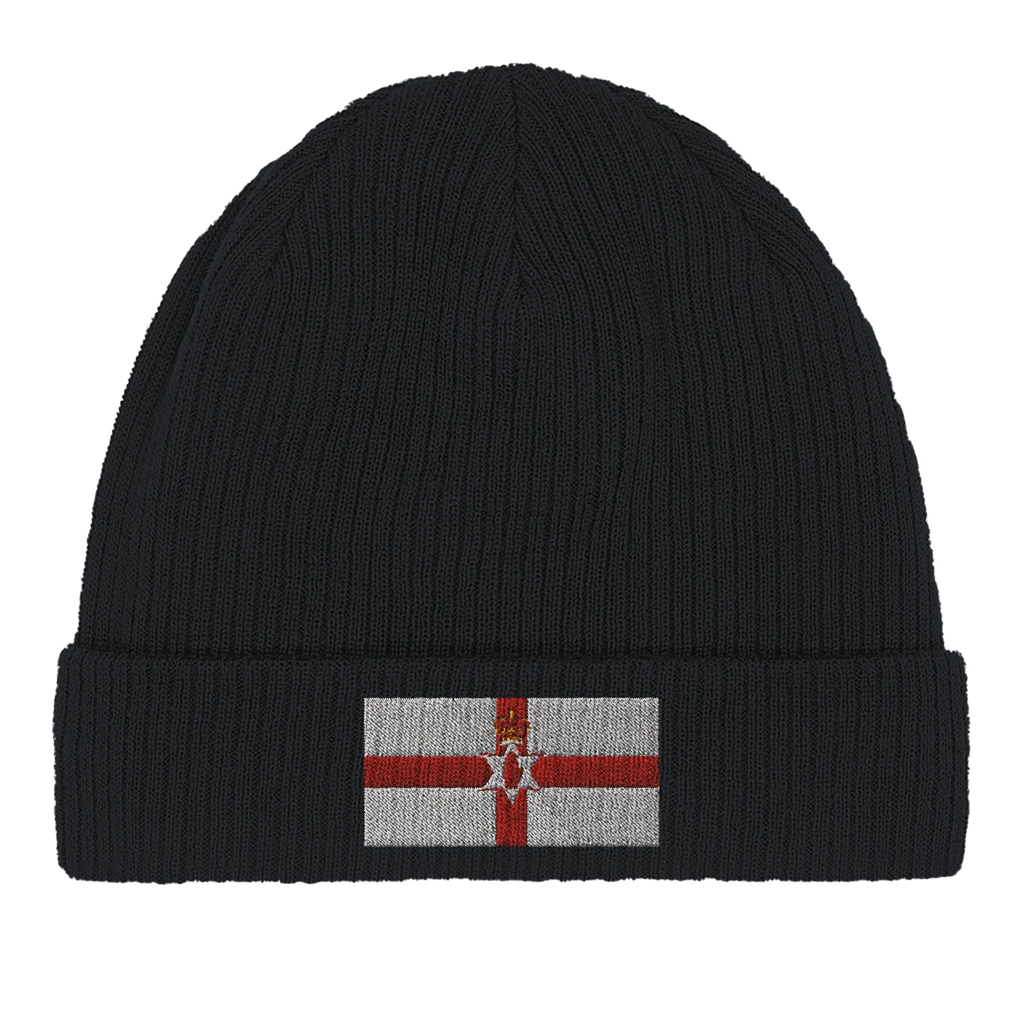 Bonnet en coton biologique avec le drapeau de l'Irlande du Nord, doux et léger, parfait pour toutes les occasions.