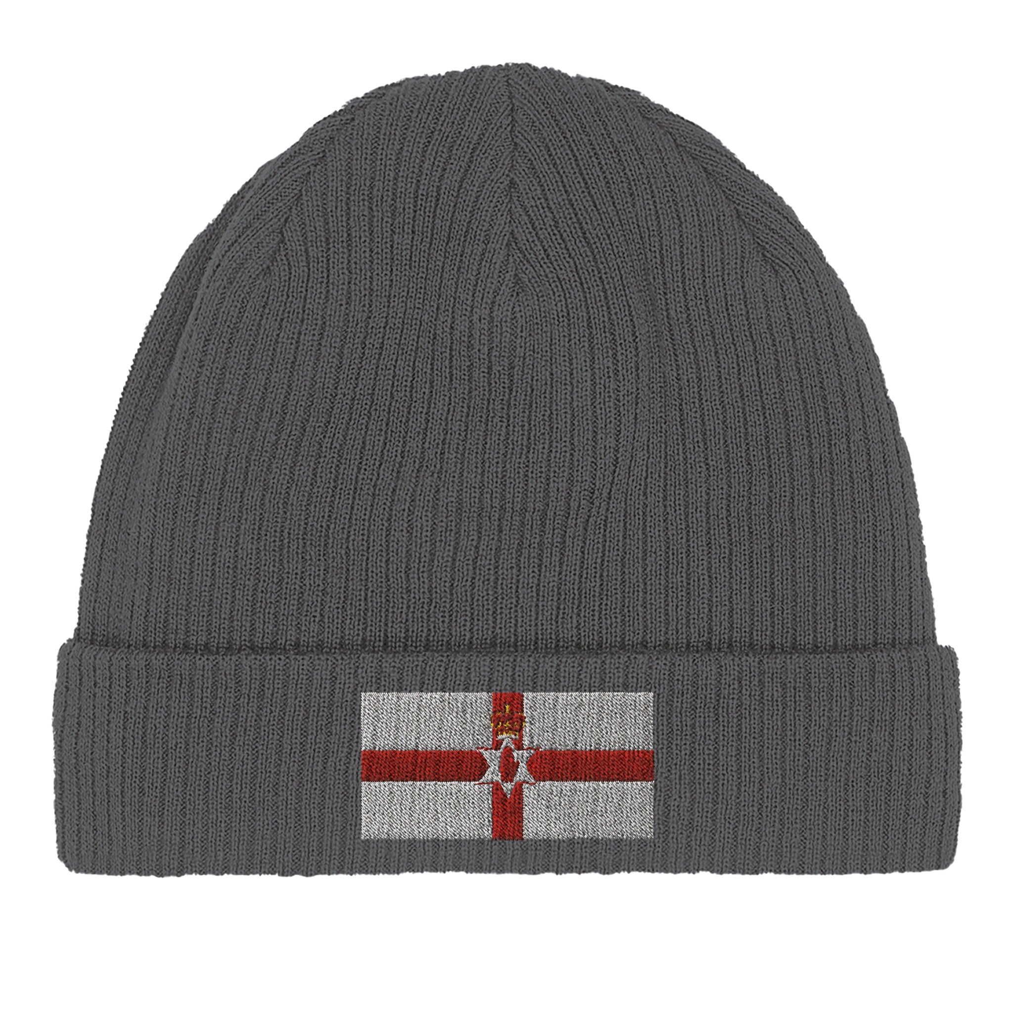 Bonnet en coton biologique avec le drapeau de l'Irlande du Nord, doux et léger, parfait pour toutes les occasions.