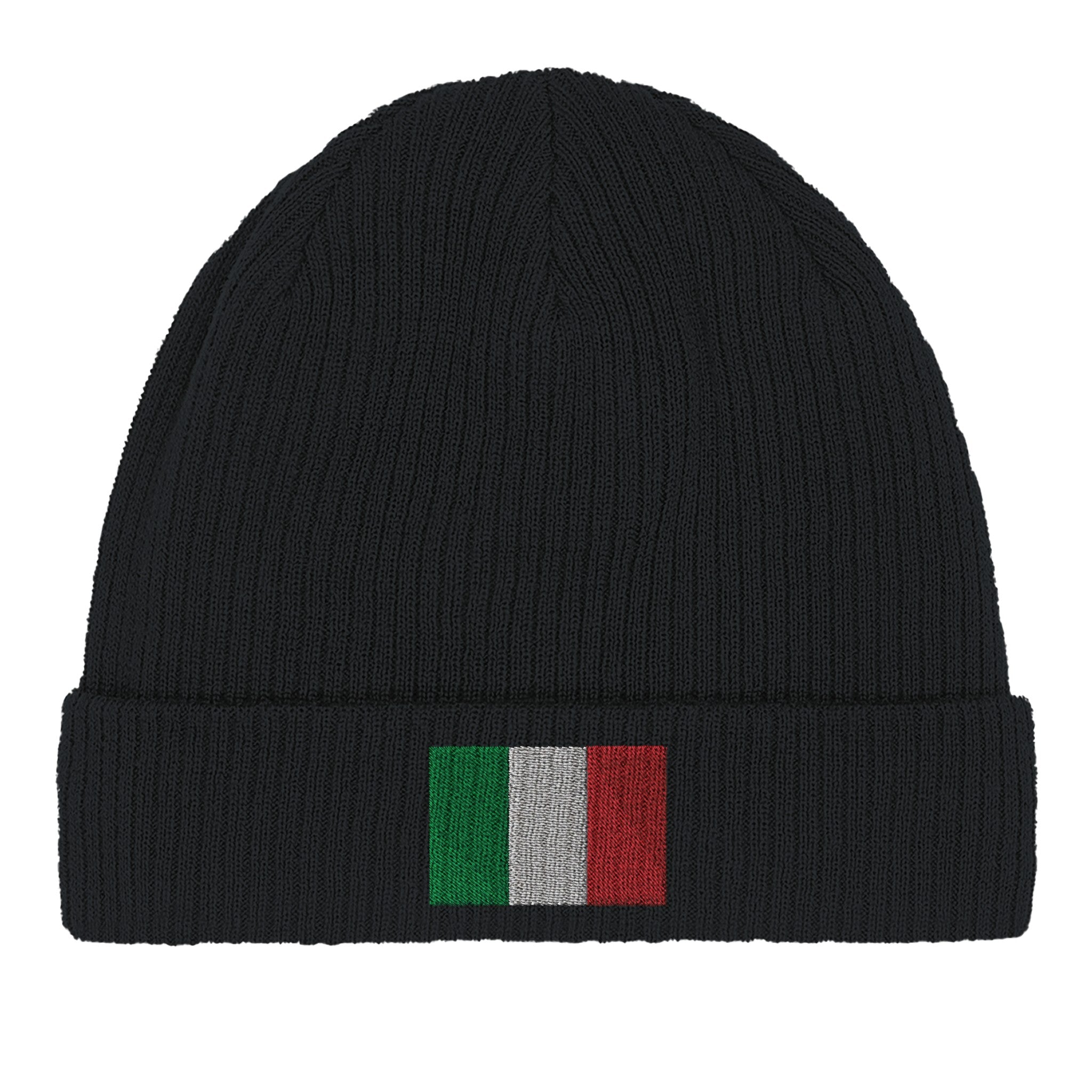 Bonnet en coton biologique avec le Drapeau de l'Italie, léger et confortable, parfait pour toutes les occasions.