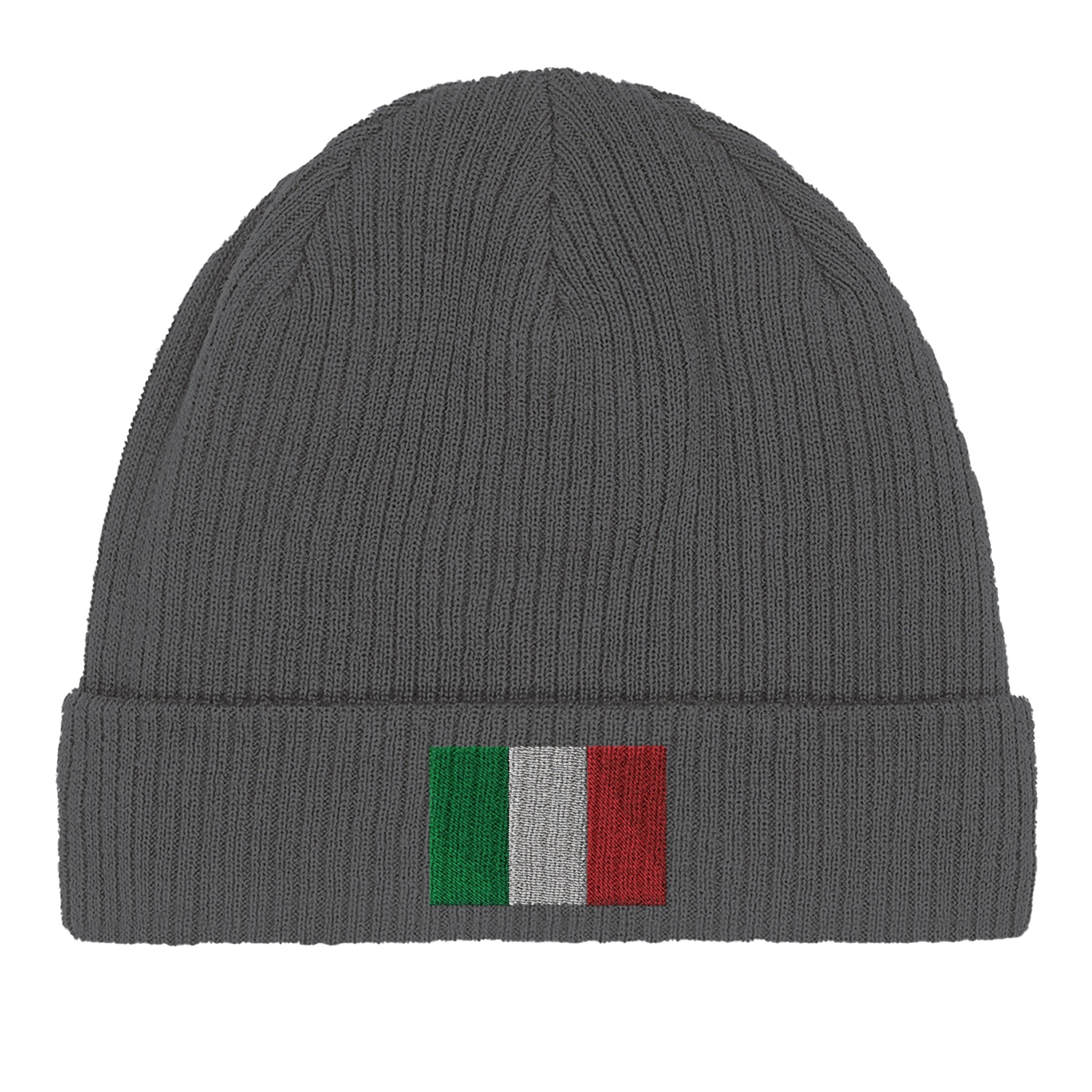 Bonnet en coton biologique avec le Drapeau de l'Italie, léger et confortable, parfait pour toutes les occasions.