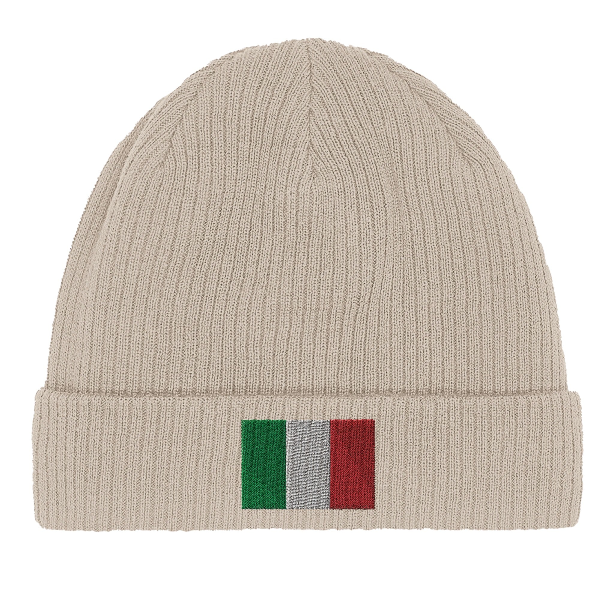 Bonnet en coton biologique avec le Drapeau de l'Italie, léger et confortable, parfait pour toutes les occasions.