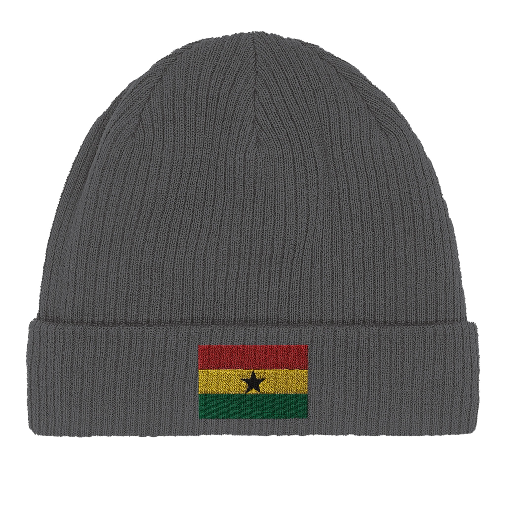 Bonnet en coton biologique avec le Drapeau du Ghana, léger et confortable, parfait pour toutes les occasions.