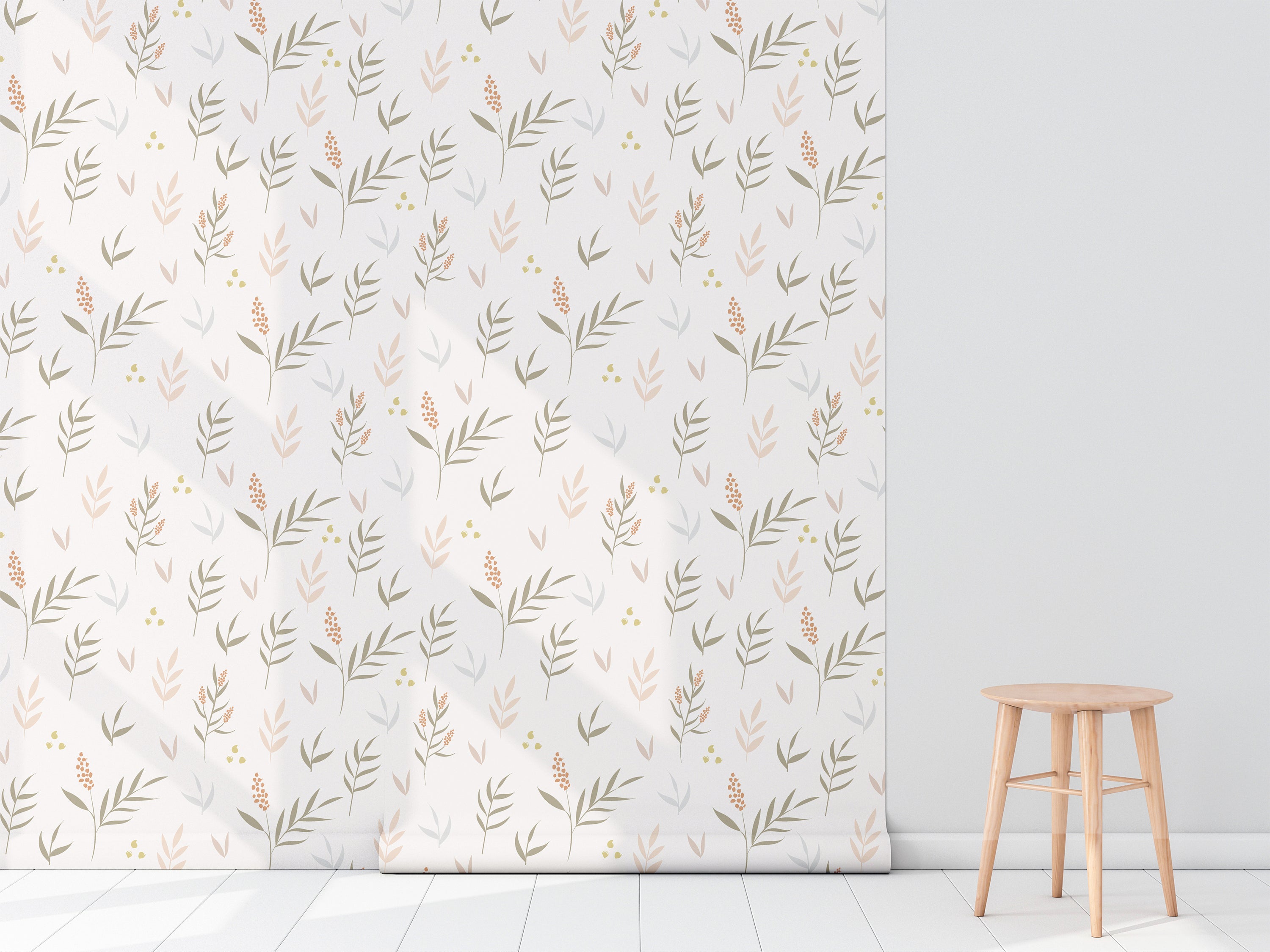 Botanical Garden Wallpaper featuring vibrant floral patterns and modern design, perfect for home decor.