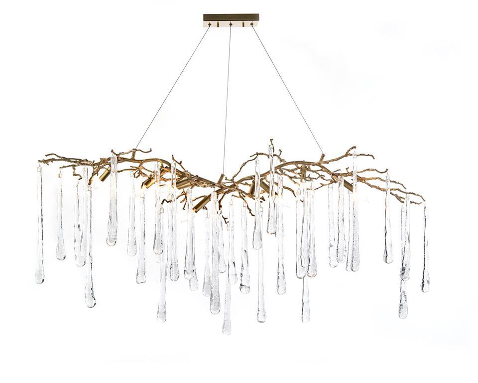 Elegant chandelier with icicle design