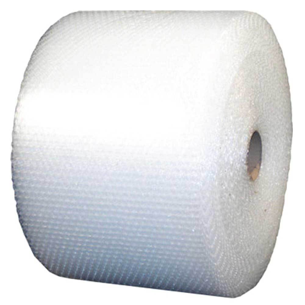 Eco Bubble Cushioning Wrap roll, 100m x 375mm, clear, made from recycled materials for protective packaging.