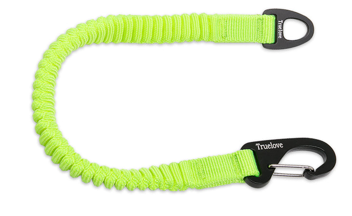 Neon Yellow Bungee Extension for Leash, designed for comfort and control during dog walks.