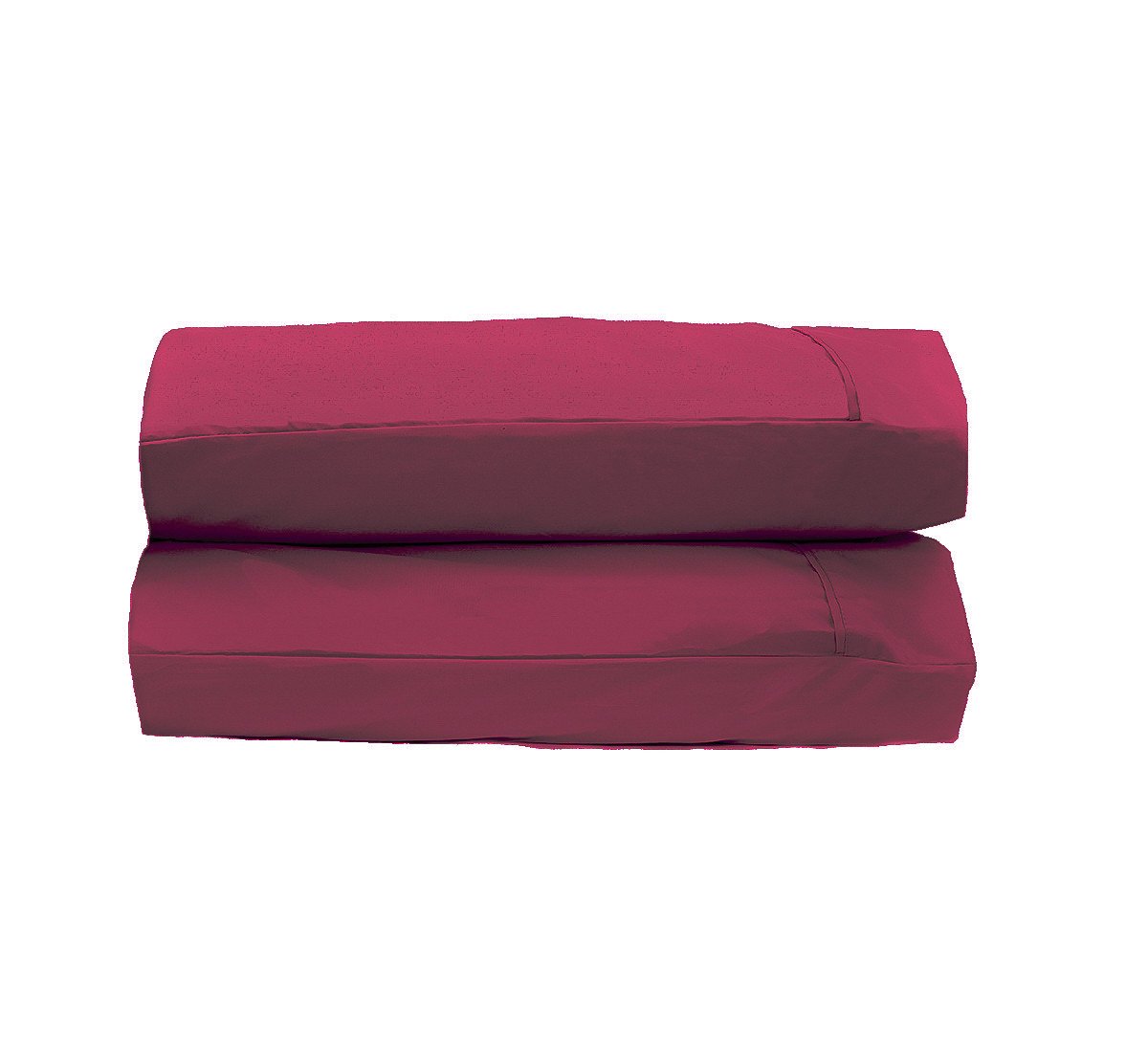 Luxurious burgundy pillowcases made from soft brushed microfiber, available in Standard and King sizes.