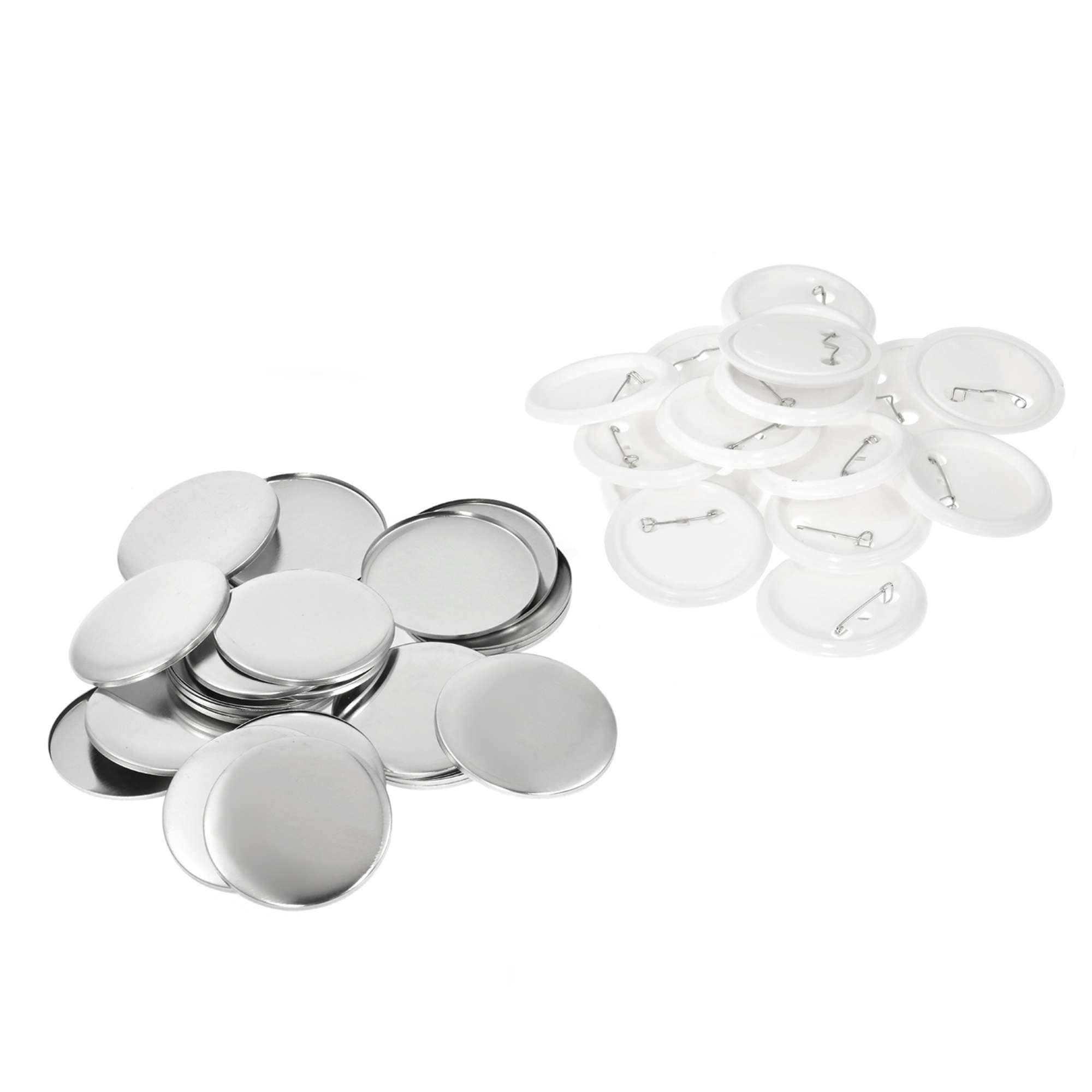 Button Badge Making Set including a badge maker, 25mm mould, and 500 button badges, ideal for crafting personalized badges.