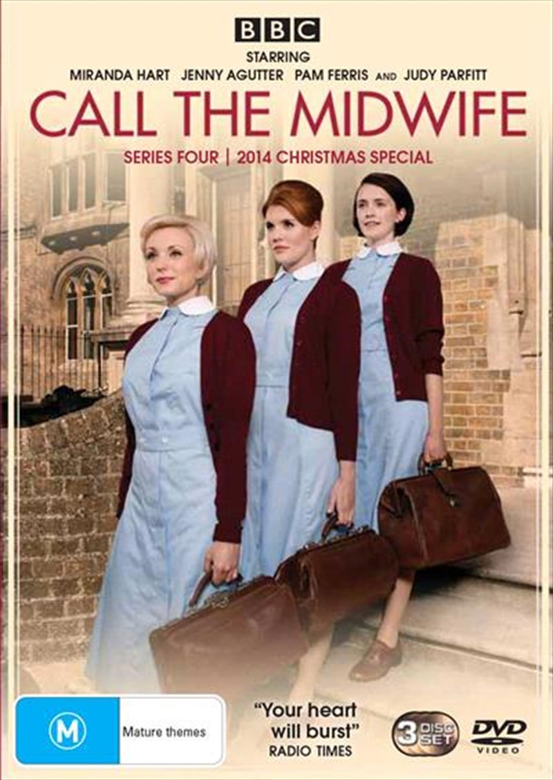 Call The Midwife - Series 4 DVD cover featuring Nurse Jenny Lee and midwives at Nonnatus House.