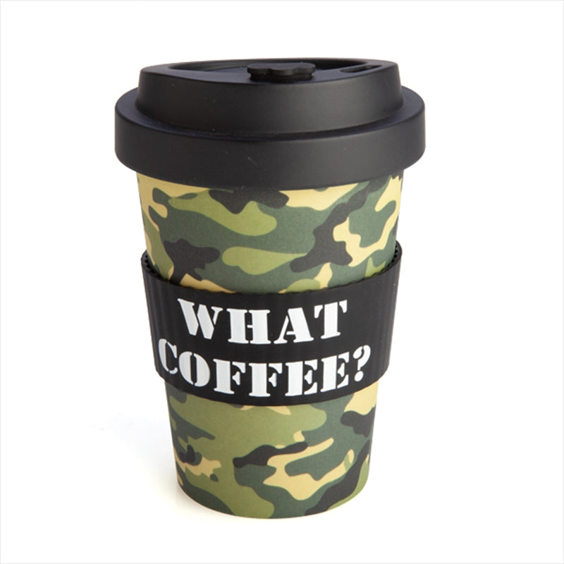 Camo Bamboo Cup featuring a stylish camouflage design, perfect for eco-friendly beverage lovers.