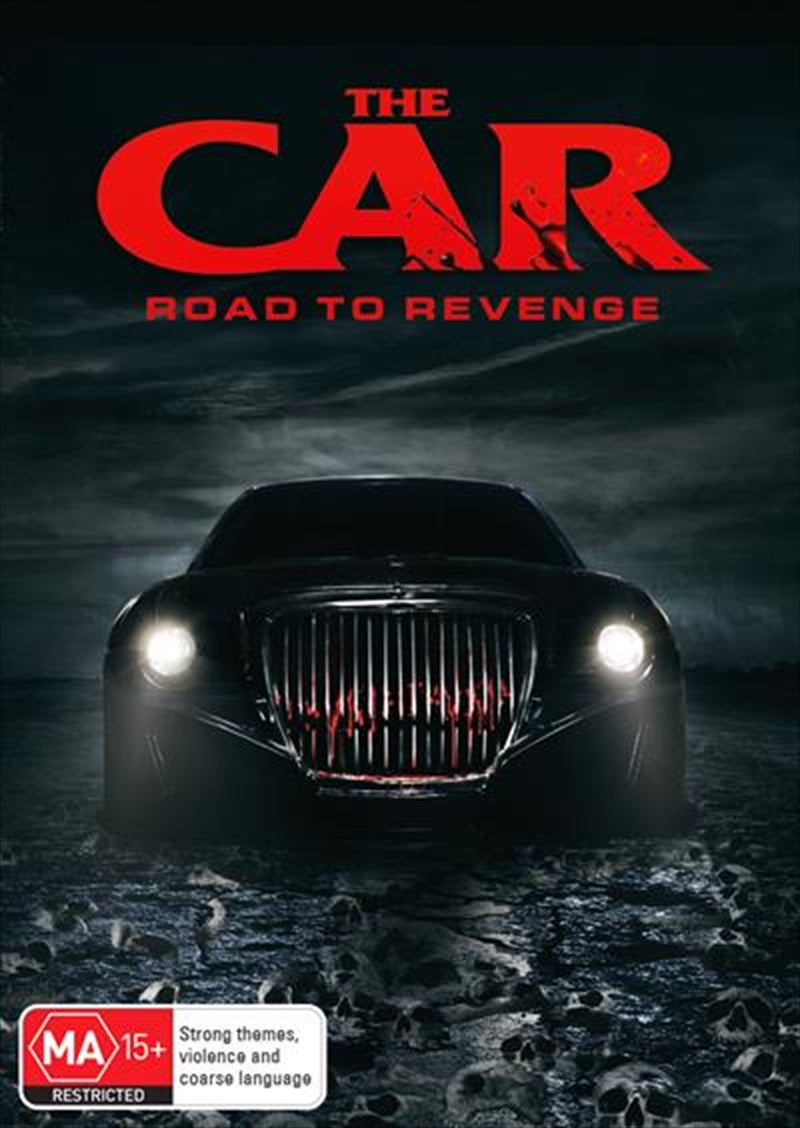 DVD cover of 'Car - Road To Revenge' featuring a driverless car in a dark, cyberpunk cityscape.