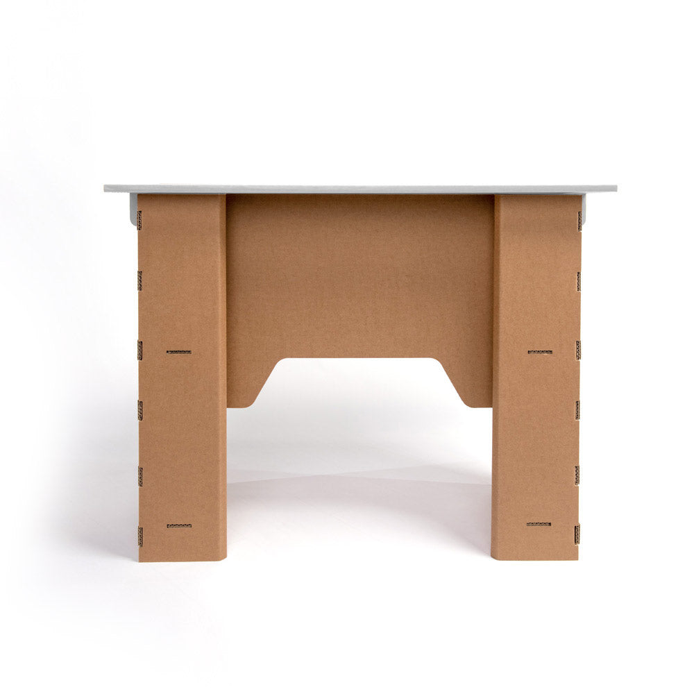 Cardboard Office Table DONALD in a modern workspace, showcasing its lightweight design and eco-friendly material.