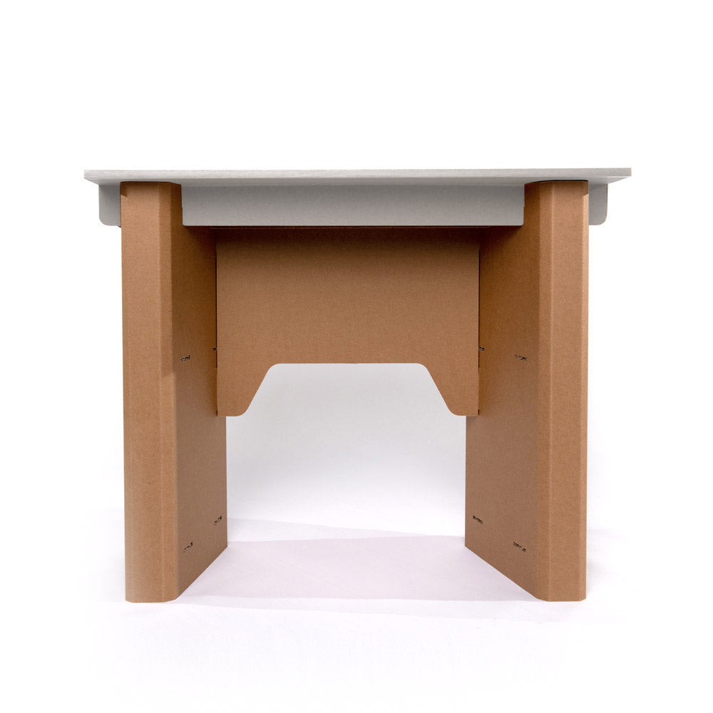 Cardboard Office Table DONALD in a modern workspace, showcasing its lightweight design and eco-friendly material.