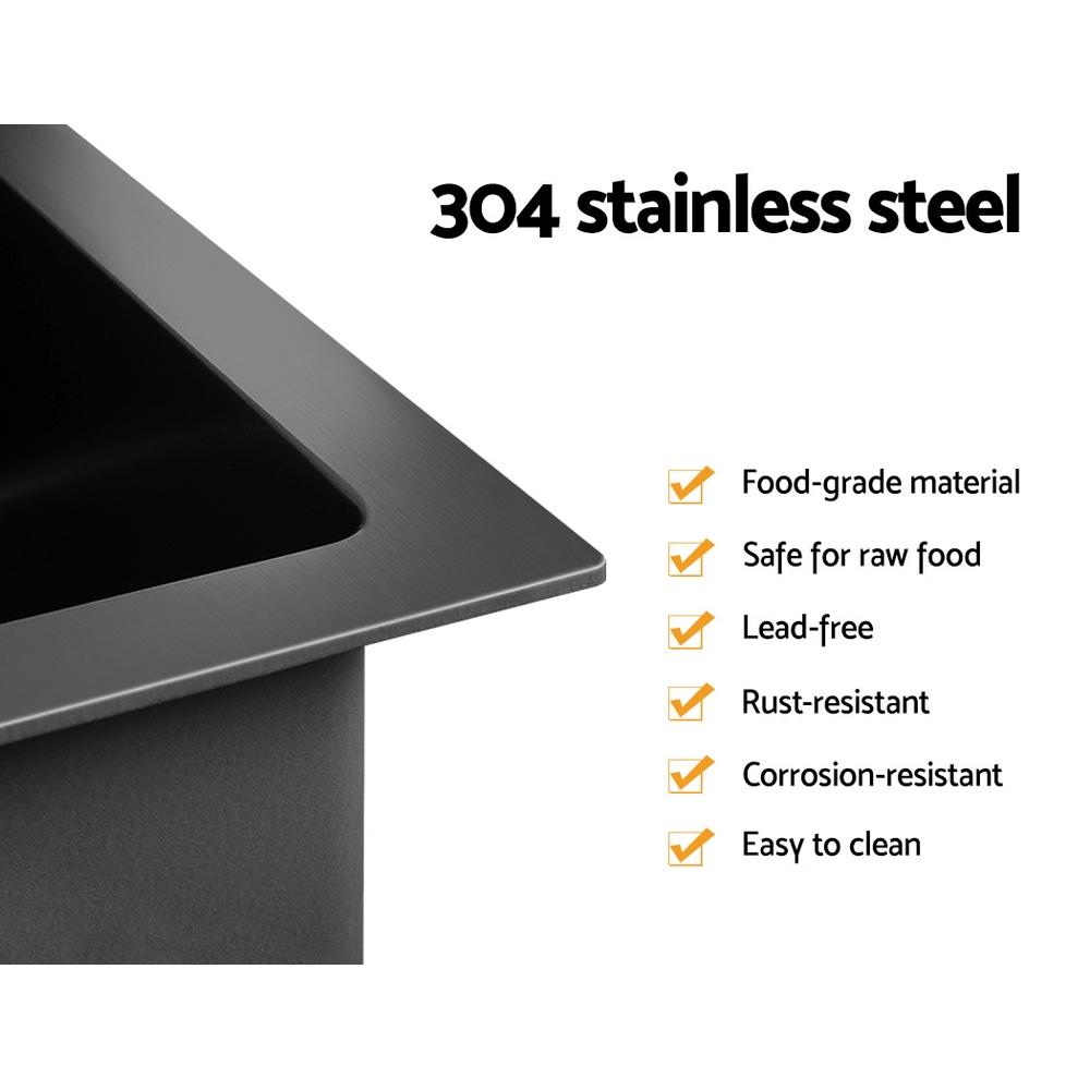 Cefito 100cm x 45cm Stainless Steel Kitchen Sink showcasing its sleek design and high-quality finish.