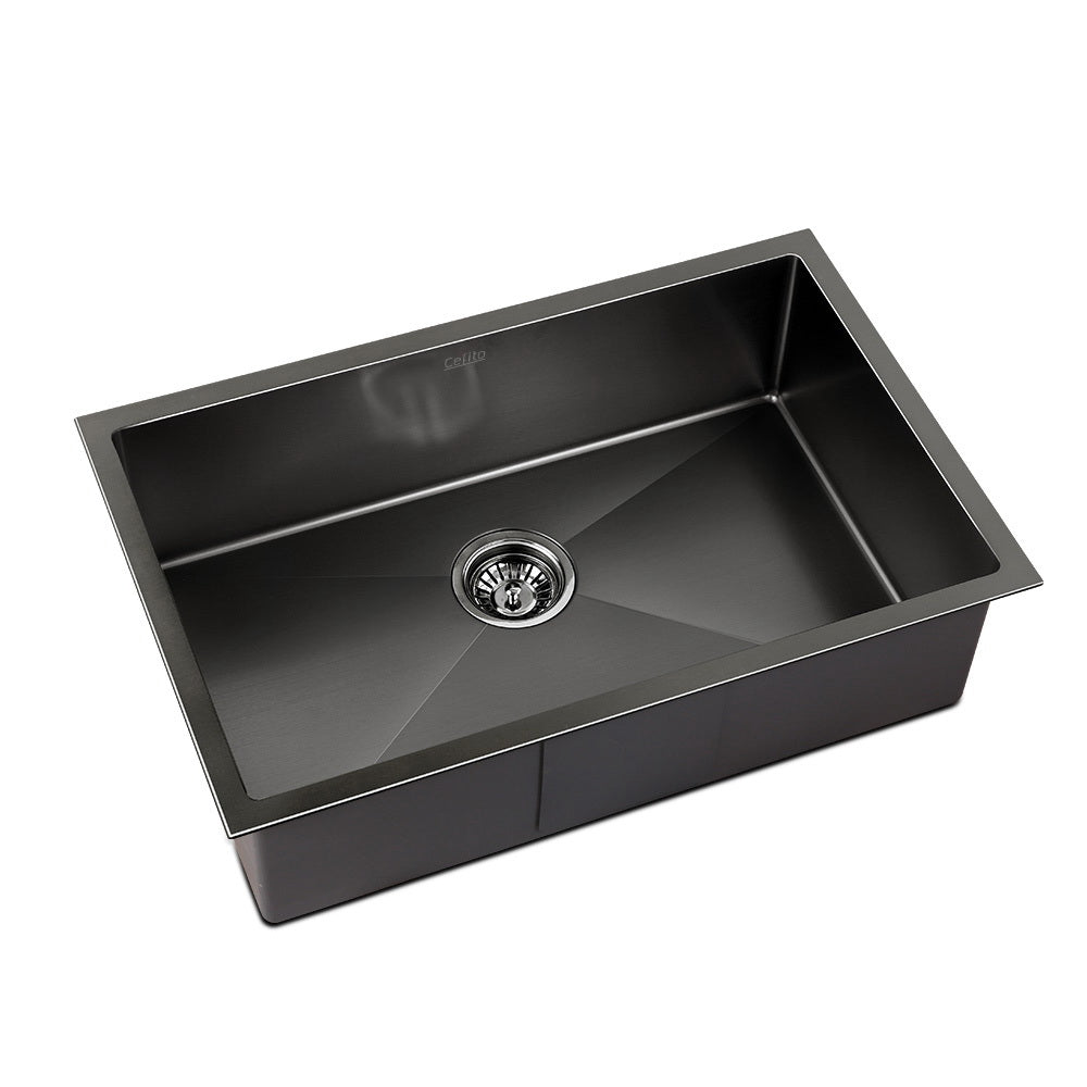 Cefito 70cm x 45cm Stainless Steel Kitchen Sink showcasing its sleek design and durable construction.