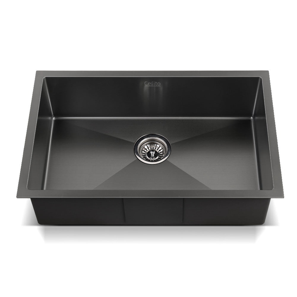 Cefito 70cm x 45cm Stainless Steel Kitchen Sink showcasing its sleek design and durable construction.