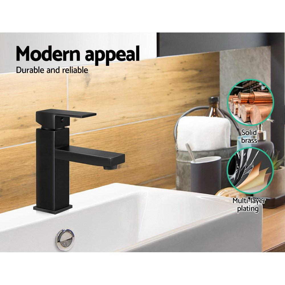 Cefito Basin Mixer Tap Faucet in polished chrome finish, showcasing its sleek design and durable materials, ideal for modern bathrooms.