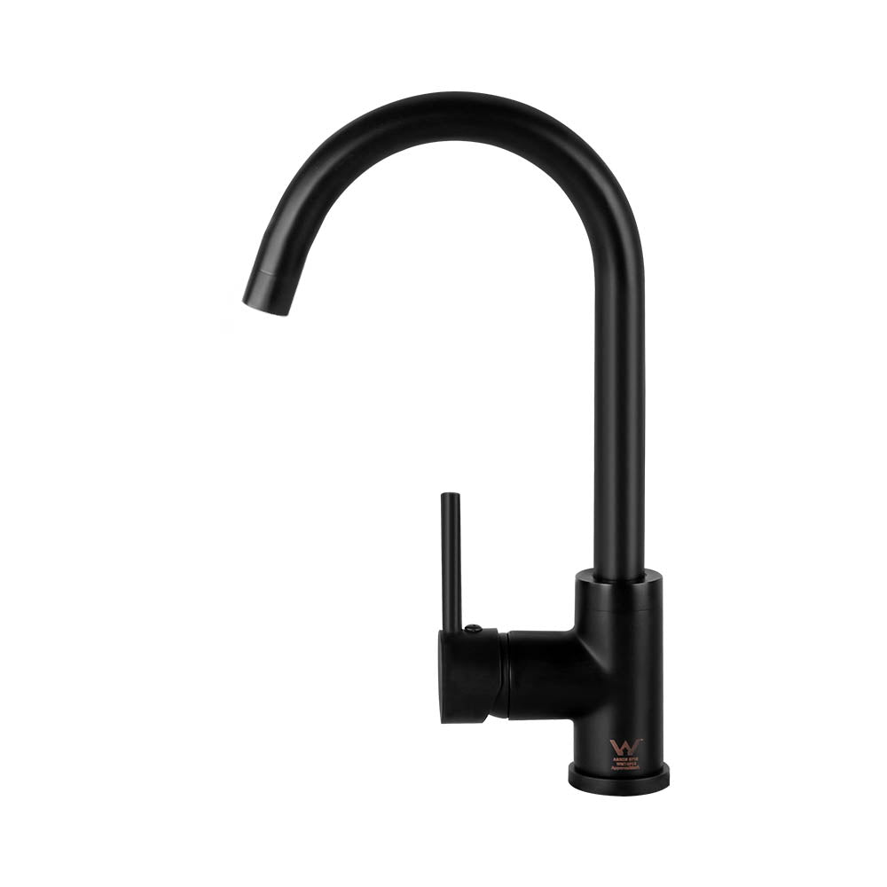 Cefito Kitchen Mixer Faucet Tap in matte black finish, showcasing its sleek design and modern features.