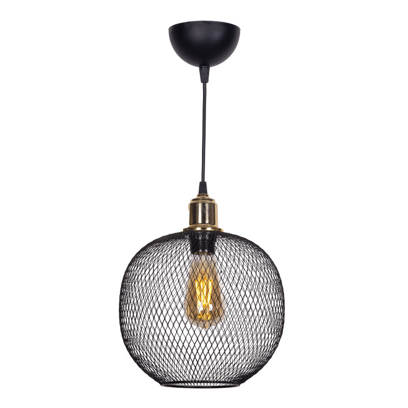 HIVE Ceiling Lamp in black, featuring a sleek metallic design, dimensions 26x26x65 cm, ideal for modern interiors.