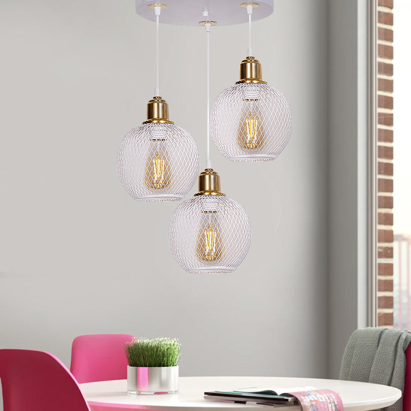 HIVE Ceiling Lamp in white and gold, featuring three E27 bulb sockets and a modern design, ideal for various interior spaces.