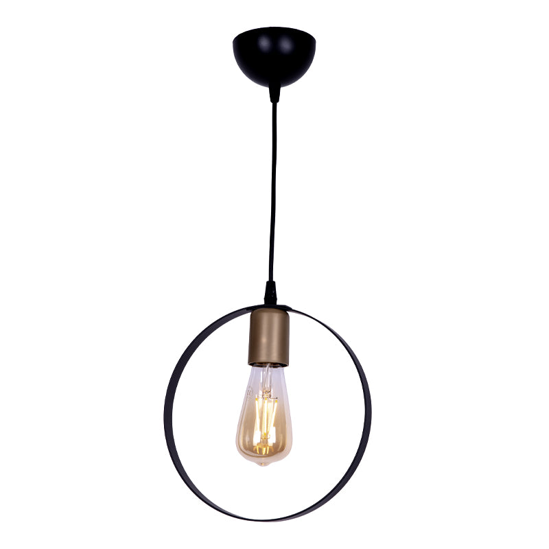 A sleek black metallic ceiling lamp SEMPRE, measuring 25x10x70cm, designed for modern interiors.