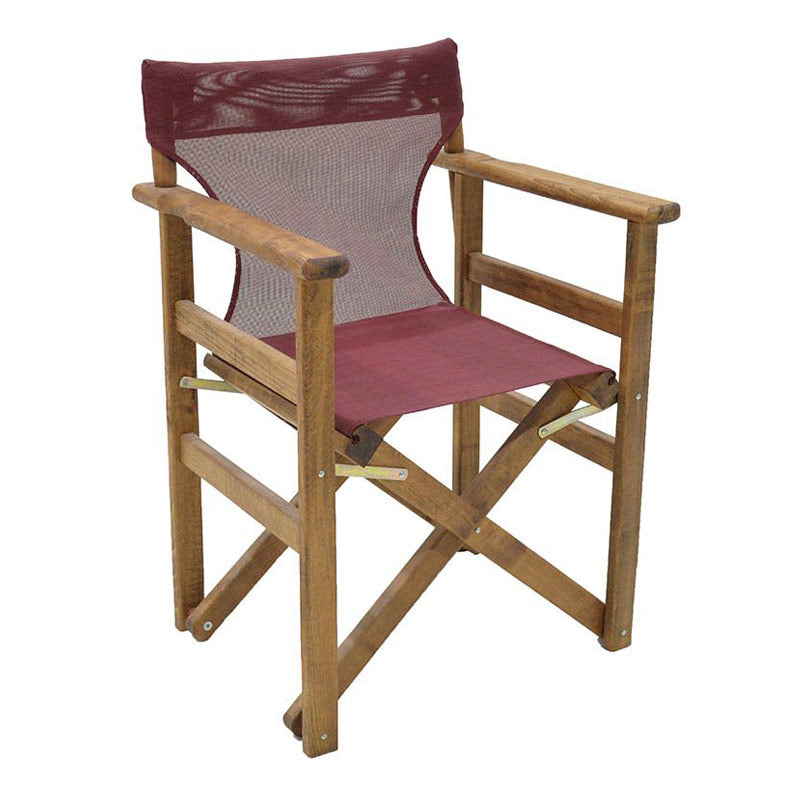 Set of 10 burgundy waterproof chair covers for garden armchairs, designed for durability and professional use.