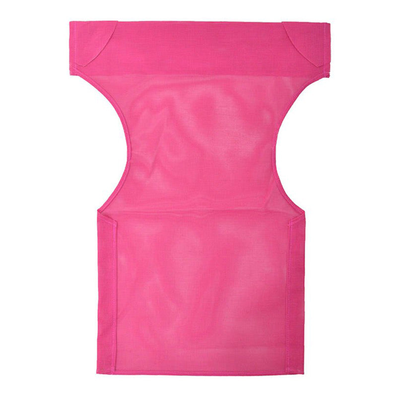 Set of 10 fuchsia waterproof chair covers for garden armchairs, showcasing vibrant color and durable material.