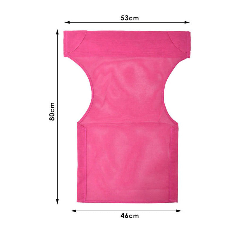 Set of 10 fuchsia waterproof chair covers for garden armchairs, showcasing vibrant color and durable material.