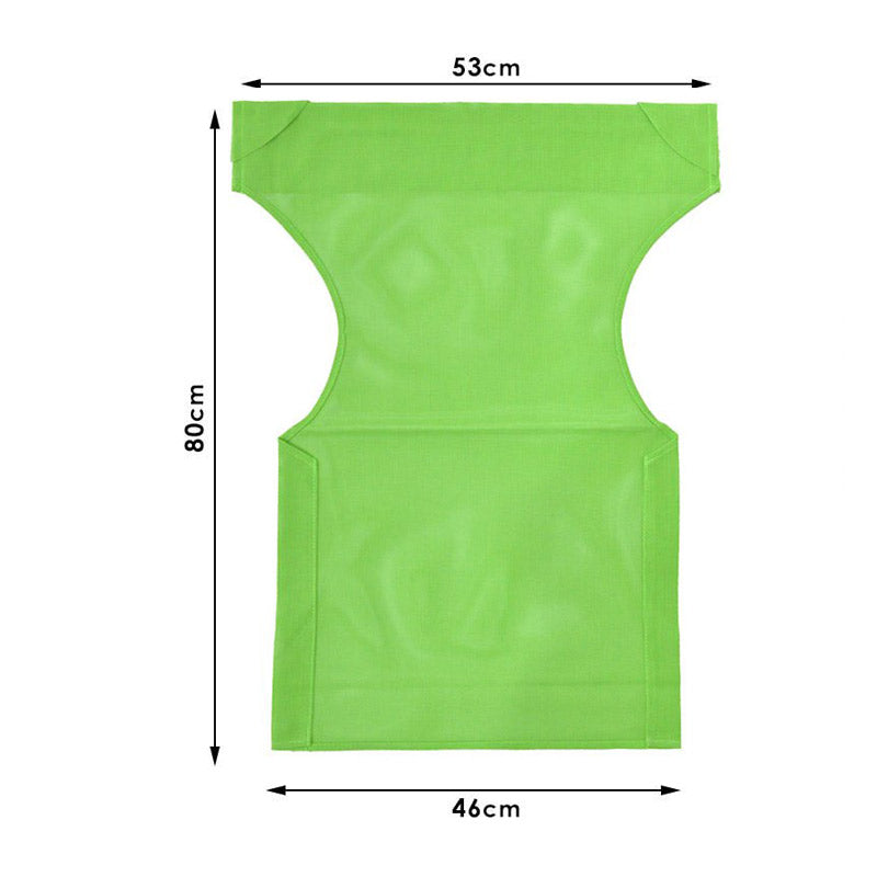 Set of 10 light green waterproof chair covers for garden armchairs, designed to protect furniture from weather elements.