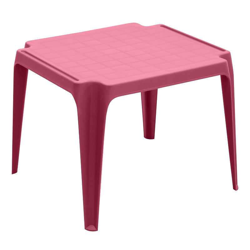 Children's Table SMALL PANDA in vibrant fuchsia color, measuring 56x52x44 cm, perfect for indoor and outdoor use.